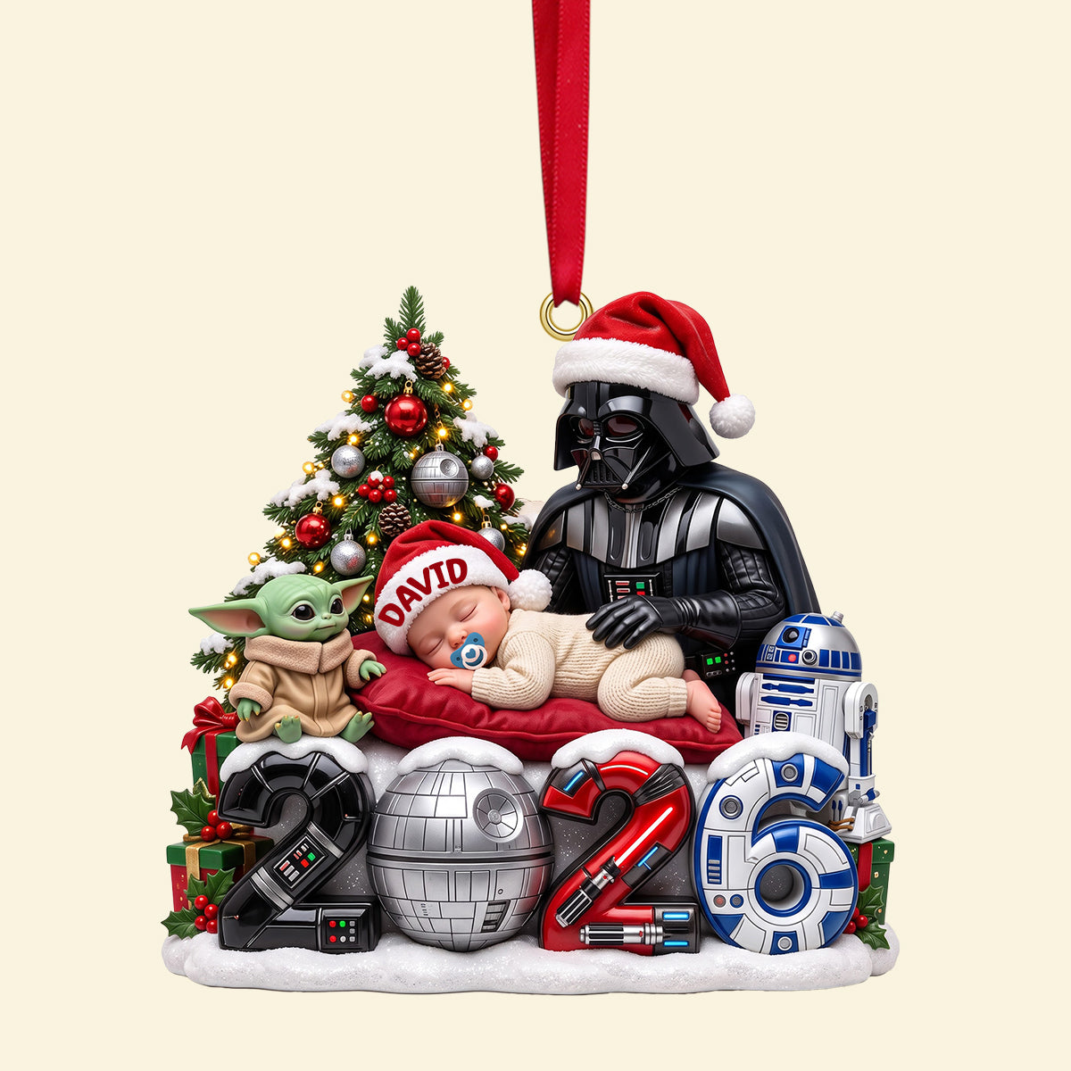 Baby Whimsical Christmas 2026 Ornament - Personalized Christmas Gifts For Kids 01tytn261026-Homacus