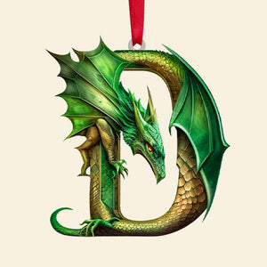 Dragon Hanging Ornament - Custom Alphabet Letter Christmas 04HUTN041124-Homacus