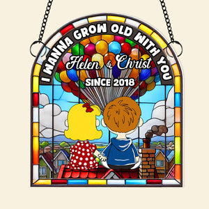 Personalized Gifts For Couple Suncatcher Ornament 04QHDT251224HG-Homacus