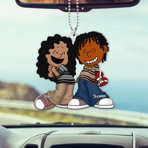 Personalized Gifts For Couple Car Ornament, Gangsta Love 04qhpu030125hg-Homacus