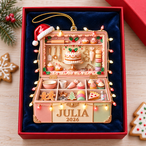 Santa's Favorite Baker Ornament - Personalized Gifts For Bakers 10PGQN141026-Homacus