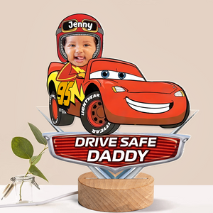 Custom Photo Gifts For Kids Cartoon Car LED Light 01acpu091224-Homacus