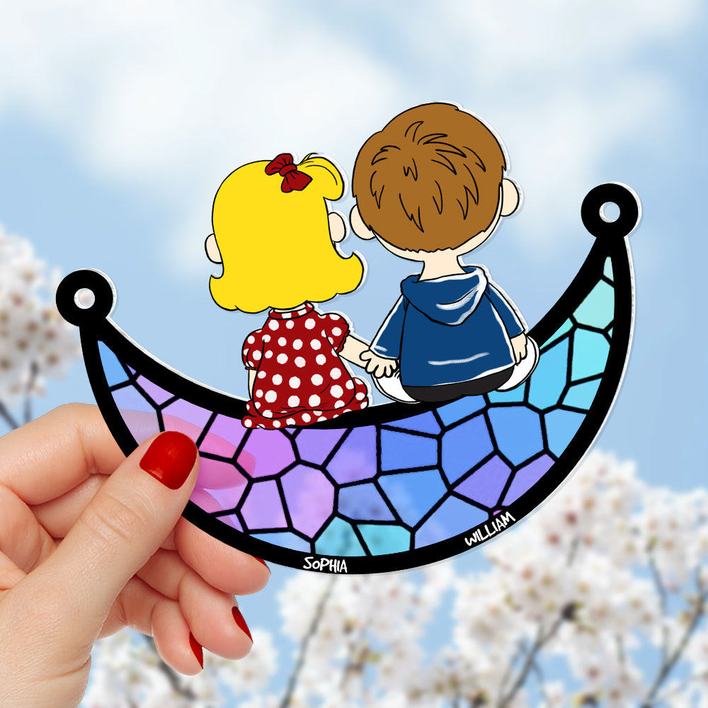 Couple Suncatcher Ornaments - Personalized Gifts 02OHDT021224HG-Homacus