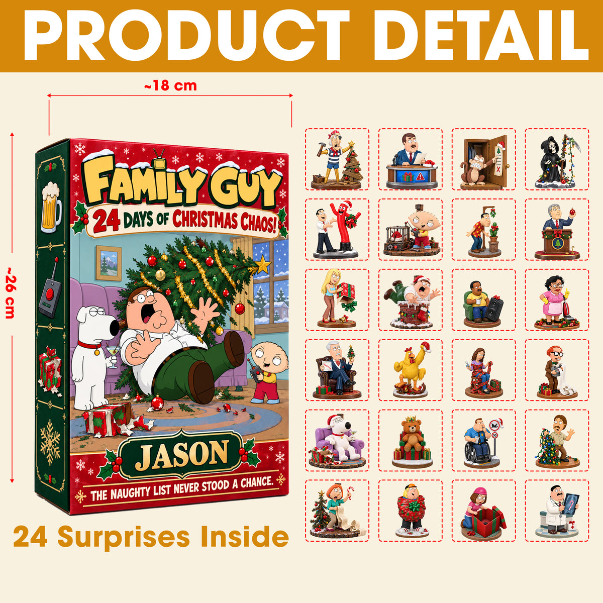 Christmas Chaos Advent Calendar Blind Box - Personalized Christmas Gifts 03hatn291026-Homacus