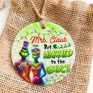 Personalized Christmas Gifts For Couple Ceramic Ornament 03OHQN241024-Homacus