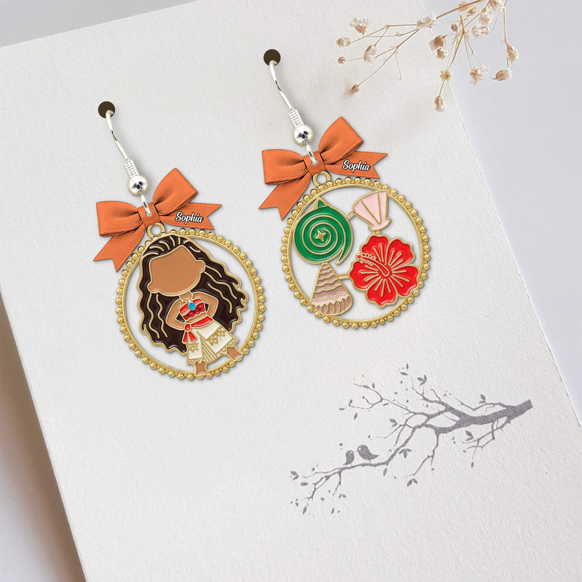 Cartoon Princess Acrylic Earrings Personalized Gifts For Her 01pgtn040725-Homacus