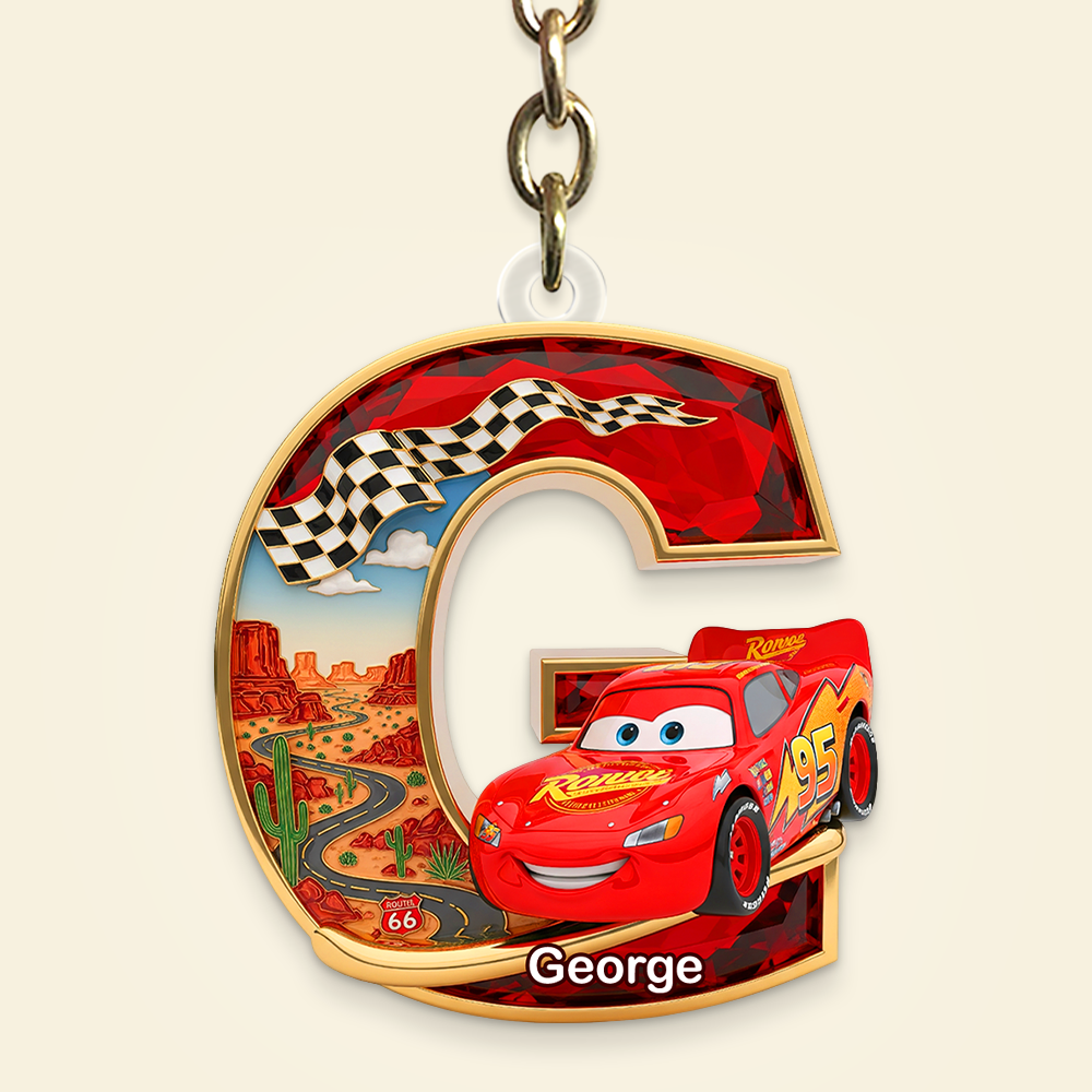 Car Keychain - Personalized Gifts For Cartoon Lover 02OHPU010725-Homacus