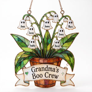 Ghost Grandma Lily Of The Valley Suncatcher Ornament - Personalized Gifts For Grandma 02natn010826-Homacus