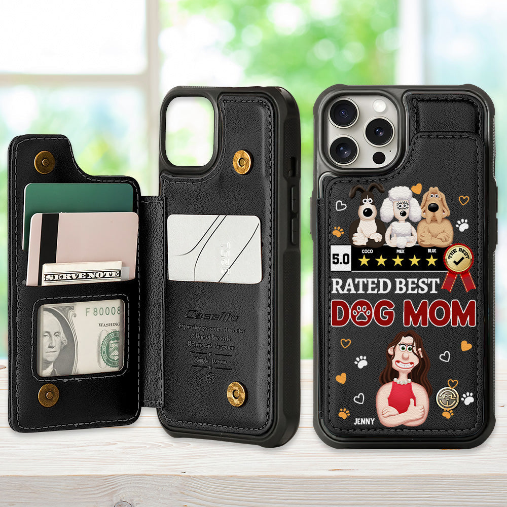 Personalized Gift For Dog Lover Leather Flip Wallet Phone Case 05XQMH200225PA-Homacus