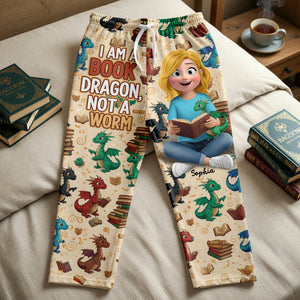 Book Dragon Pajama Pants - Personalized Gifts For Book Lovers 05naqn171225-Homacus