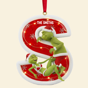 Custom Alphabet Letter Gifts For Couple Christmas Ornament 03hytn071025-Homacus