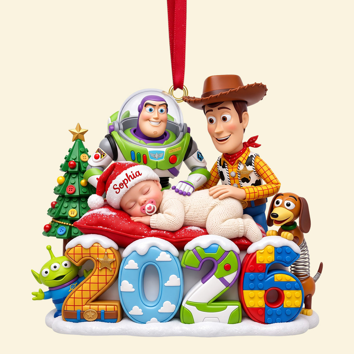 Little One's Christmas Adventure Ornament - Personalized Gift For Kids 06TYTN231026-Homacus