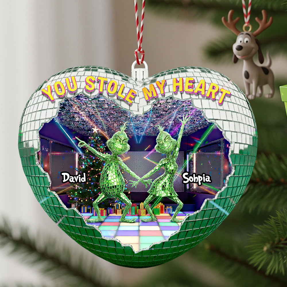 Couple Disco Christmas Ornament Personalized Gifts For Couple 02TGDT120925-Homacus