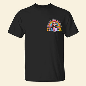 Personalized Gifts For Teacher Shirt 02NADT220624HH Rainbows-Homacus
