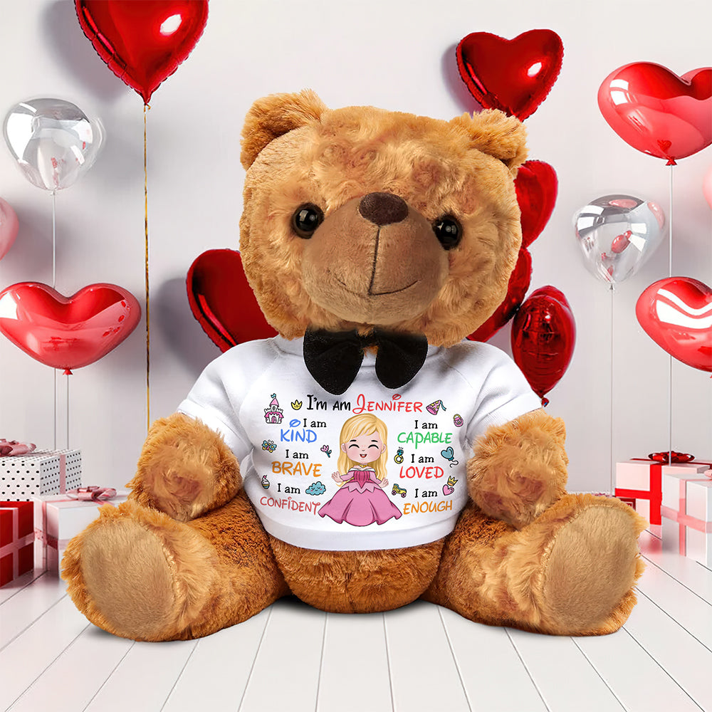 Personalized Gifts For Princess Kids Bear With Shirt 05naqn130225-Homacus