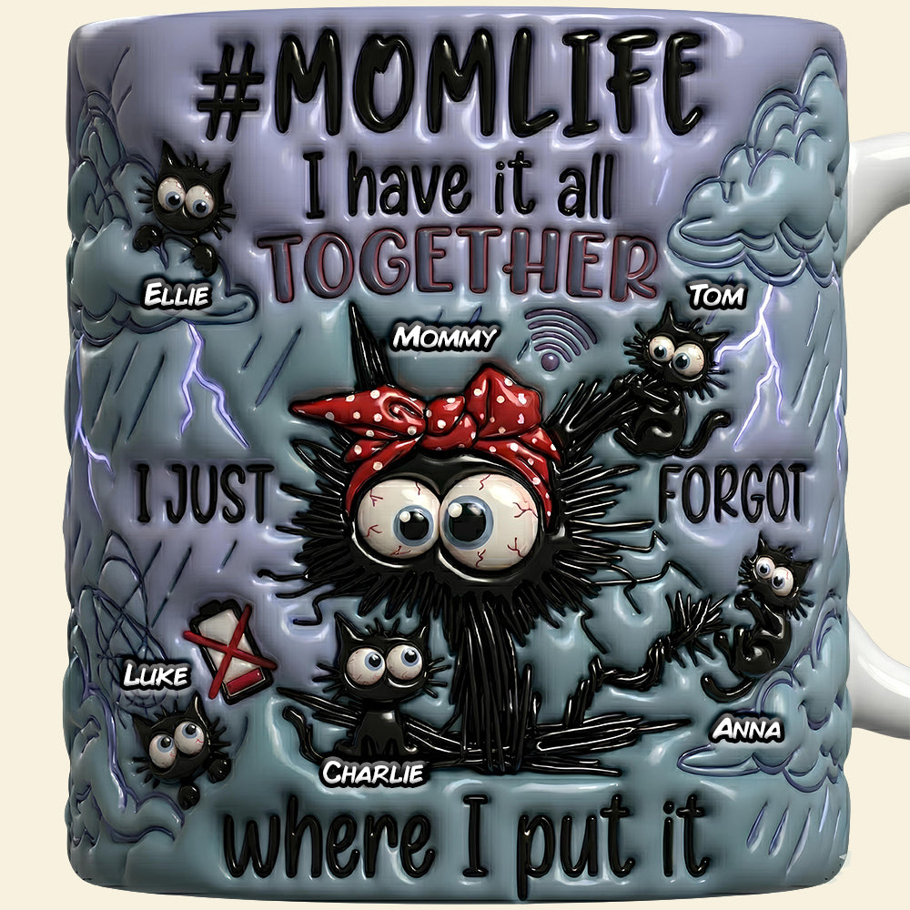 Silly Black Cat Mom Coffee Mug - Personalized Mother's Day Gifts 03qhdt130426-Homacus