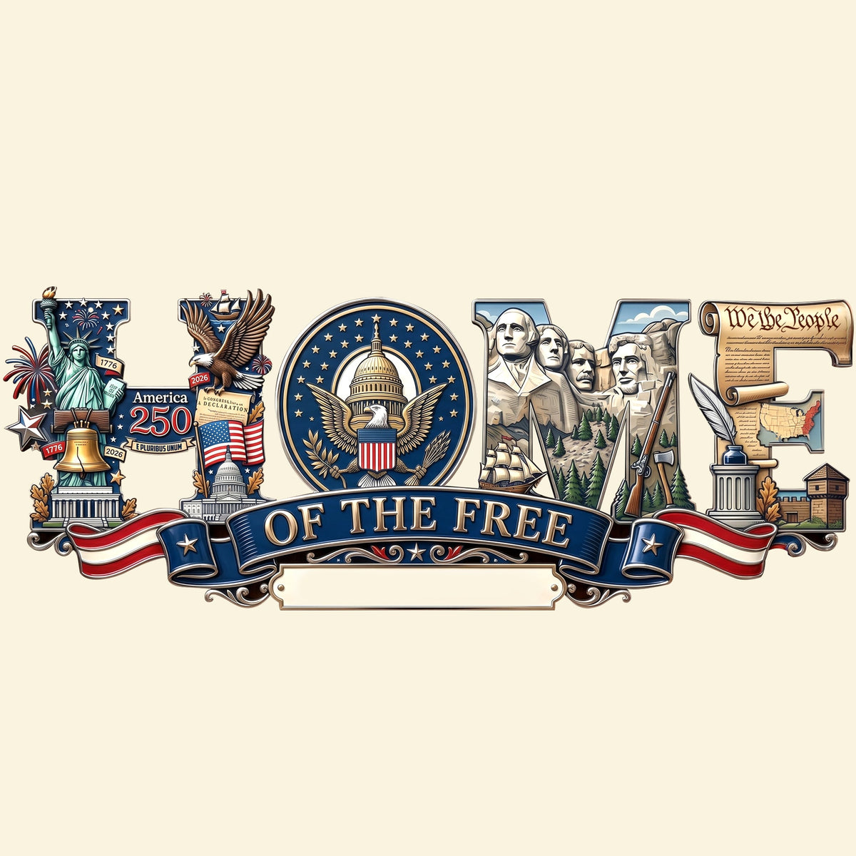 Proud Anniversary Home Of The Free Acrylic Sign, Personalized Decor Gifts For Patriots 04qhqn020626-Homacus