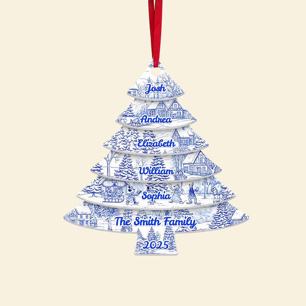 Family Christmas Tree Ornament Personalized Gifts For Family 03NATA230825-Homacus