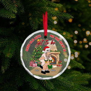 Old Couple Ornament - Naughty & Naked Couple - Personalized Gifts For Couple-Homacus