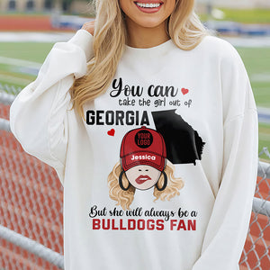 Personalized Gift For American Football Girl Shirt, Always Be A Fan 02QHQN131224-Homacus