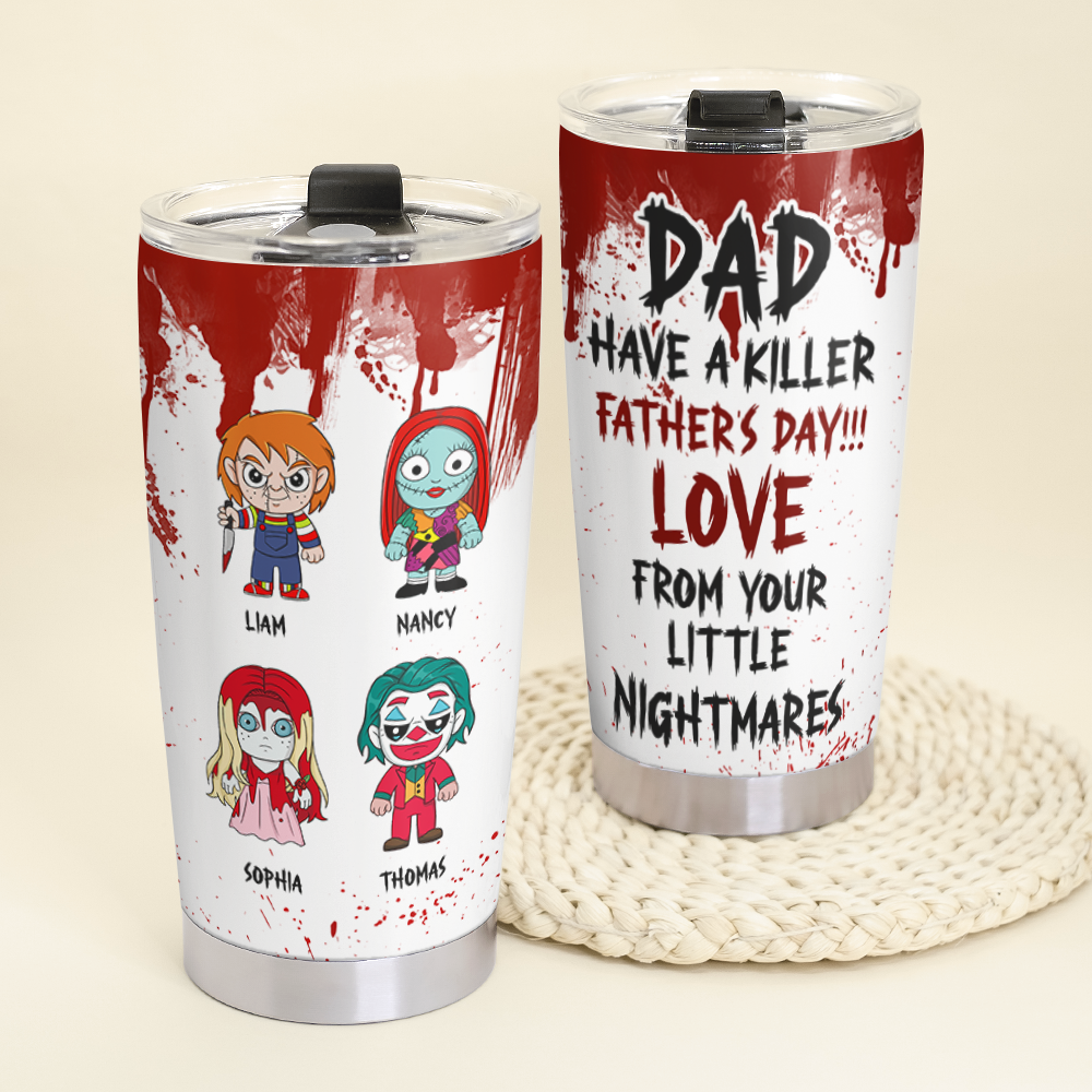 Horror Dad 20oz Tumbler - Personalized Gifts For Dad 03OHPU050525HA-Homacus