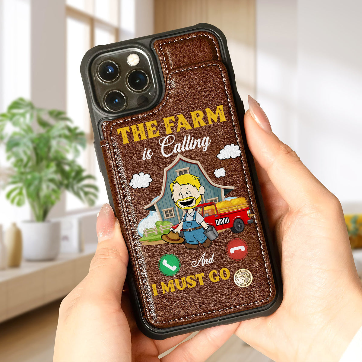 Personalized Gifts For Farmers Leather Flip Wallet Phone Case 04ohtn210225hg-Homacus