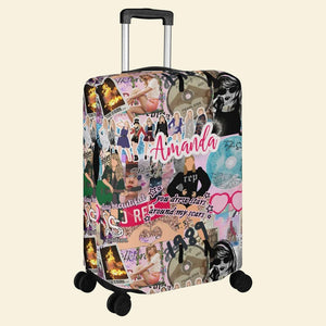 Personalized Gifts For Fan Luggage Cover 01acdt160724 Custom Name Luggage Cover-Homacus