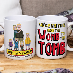 Personalized Gifts For Family Coffee Mug Cartoon Family 02ACPU020225HG-Homacus