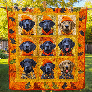 Labrador Retriever Dog Christmas Quilt Bed Set Gifts For Dog Lovers 02HUDT051124-Homacus