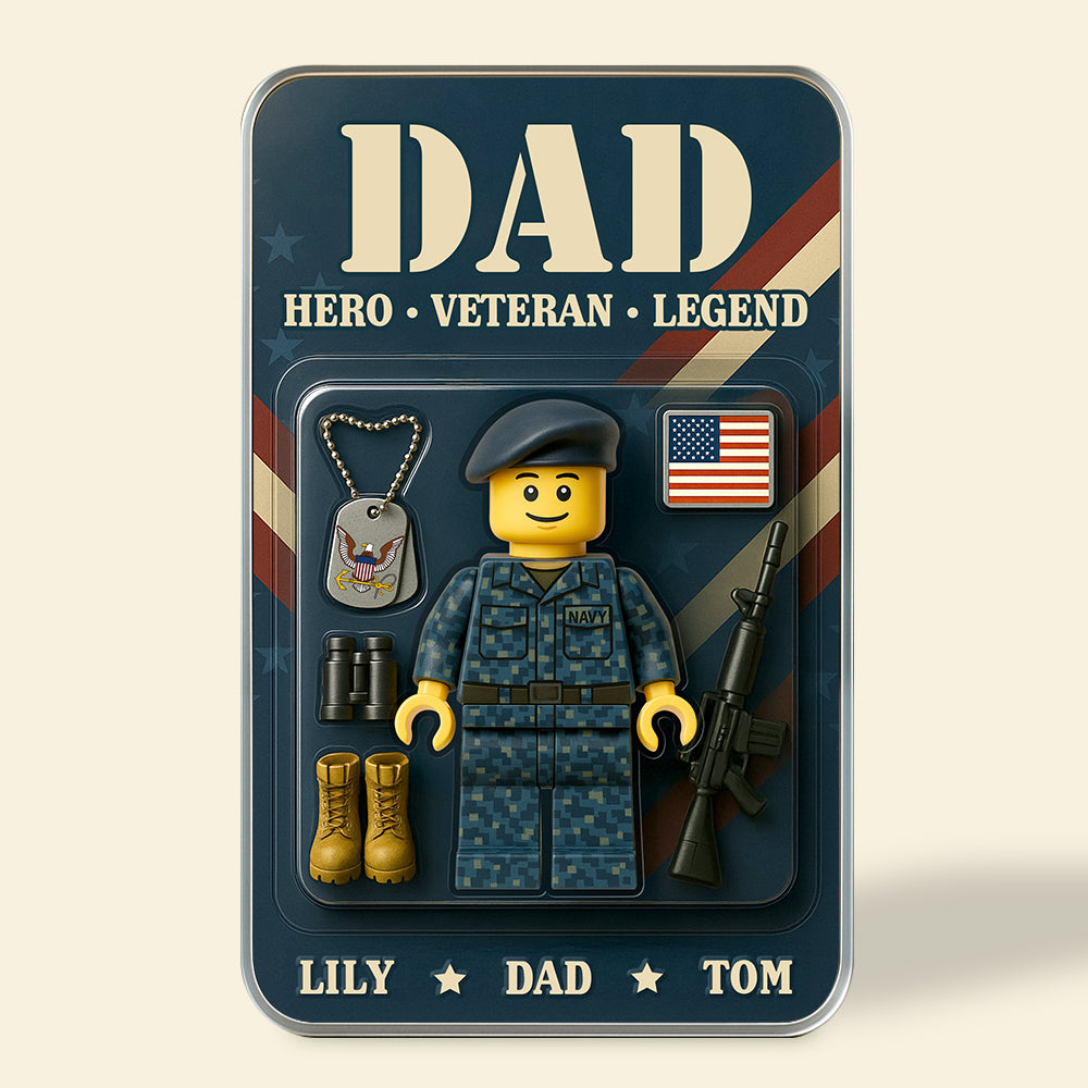 Legend Veteran Dad Acrylic Plaque Personalized Gifts For Dad 03NADT080525-Homacus