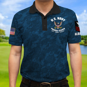 Custom Military Rank Gifts For Veteran Polo Shirt American Skull & Gun 05naqn040724-Homacus