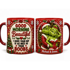 Couple Christmas Coffee Accent Mug - Personalized Gifts For Couple 02NATN070926