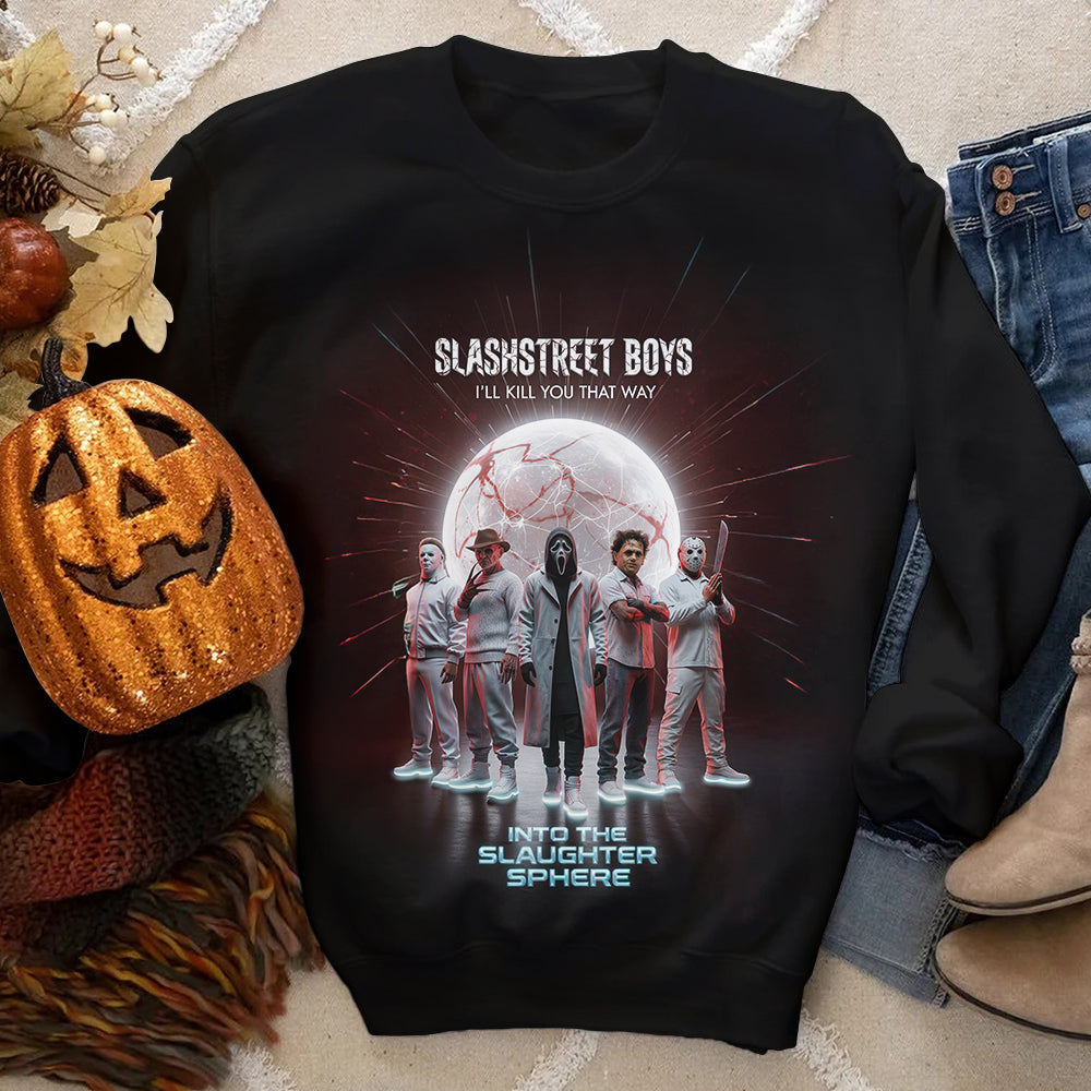 Slasher Boy Band Shirt, Halloween Gifts For Horror Fans 03qhdt230825-Homacus