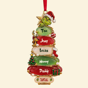 Christmas Tree Ornament - Personalized Gifts For Family 02patn220926