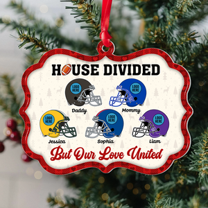 Personalized Christmas Gift For Family Ornament Football Helmet 05HUPU151024-Homacus