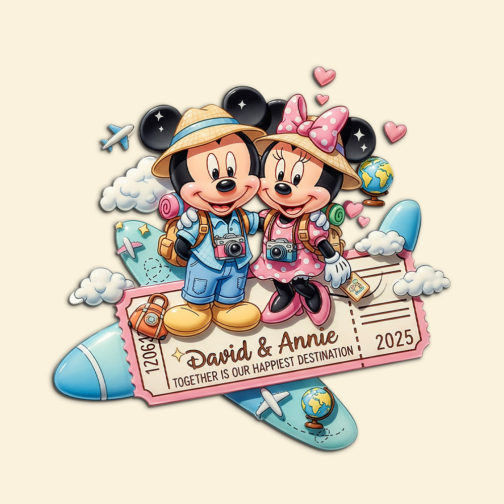 Personalized Gifts For Travel Couple Acrylic Fridge Magnet 08pgtn191125-Homacus