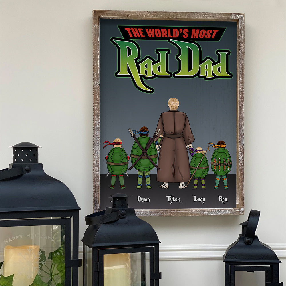 Personalized Gifts For Dad Canvas Poster Print 04huhu310523-Homacus