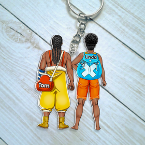 Personalized Gifts For Couple Keychain 02qhhu090125pa-Homacus