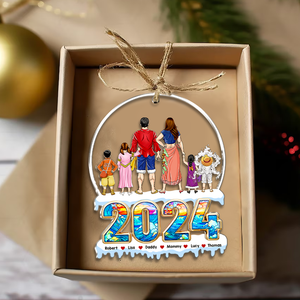 Personalized Gifts For Family Acrylic Ornament 01achu280924pa-Homacus