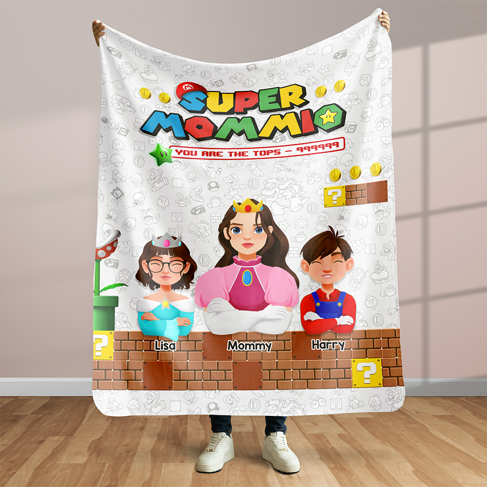 Personalized Gifts For Mom Blanket Super Mom 03ACHU220325PA-Homacus