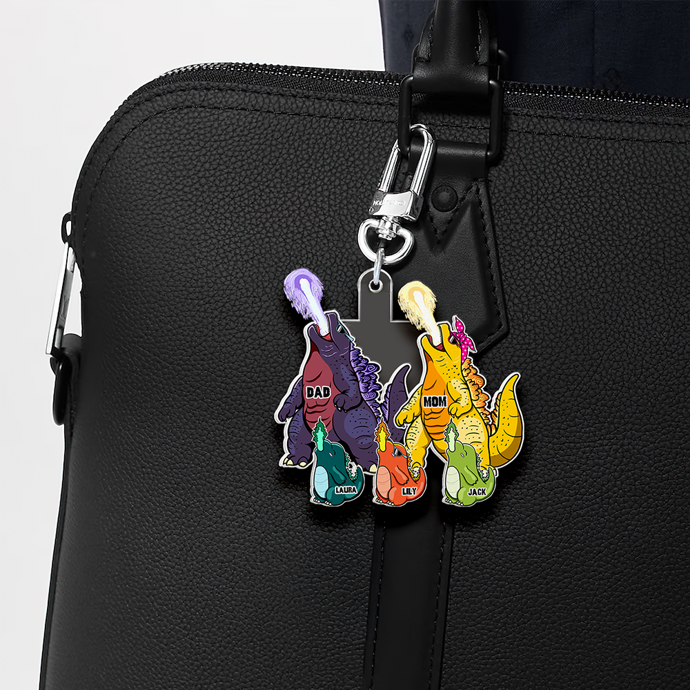 Personalized Gifts For Family Keychain Monster Family 05QHHU130325TM-Homacus