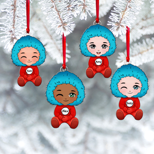 Personalized Christmas Gifts Cute Chibi Girl Acrylic Ornament 04QHHU301124-Homacus