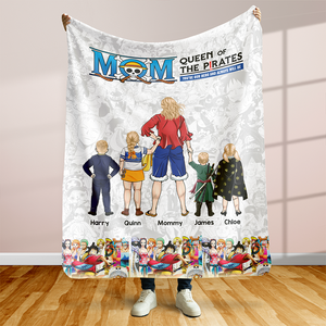 Personalized Gifts For Mom Blanket, Queen Of The Pirates Mother's Day 03ACHU210325PA-Homacus