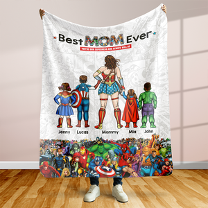 Personalized Gifts For Mom Blanket Best Mom Ever Mother's Day 01ACHU210325PA-Homacus