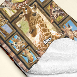 Personalized Gifts For Giraffe Lovers Blanket 01QHMH271224-Homacus