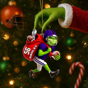 Football Thief Ornament Christmas Personalized Gifts For Football Lovers 02HUDT140725-Homacus