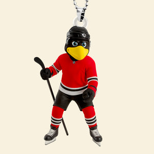 Ice Rink Spirit Car Ornament Personalized Gifts For Hockey Players 05HUDT140725-Homacus