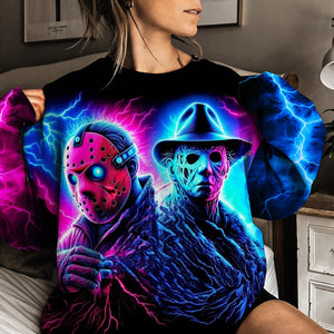 Spooky Gifts For Horror Fans Shirt 05hutn040924 Halloween Horror Movie Characters-Homacus