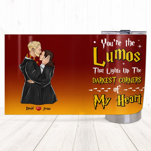 Personalized Gifts For Couple Tumbler You Light Up The Darkest Corners Of My Heart 01TOTN010224TM Anniversary Gifts-Homacus