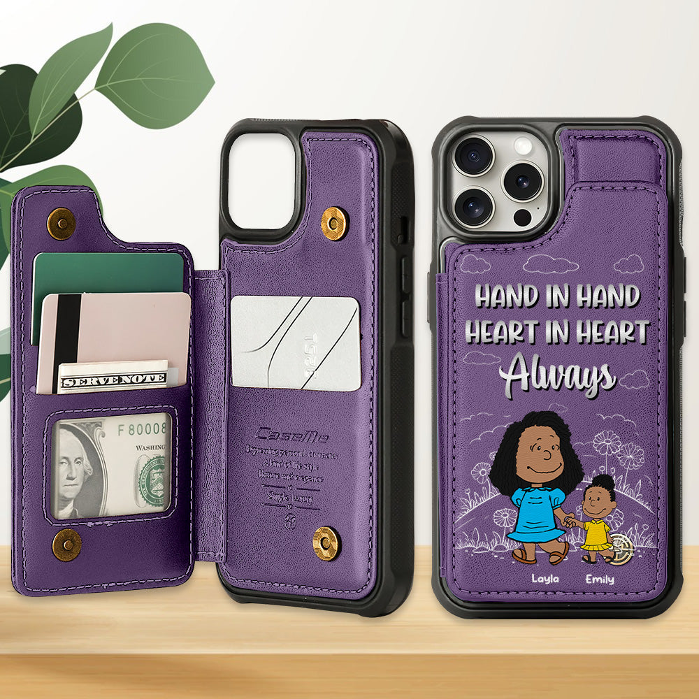 Personalized Gift For Mom Leather Flip Wallet Phone Case 04XQMH200225HH-Homacus